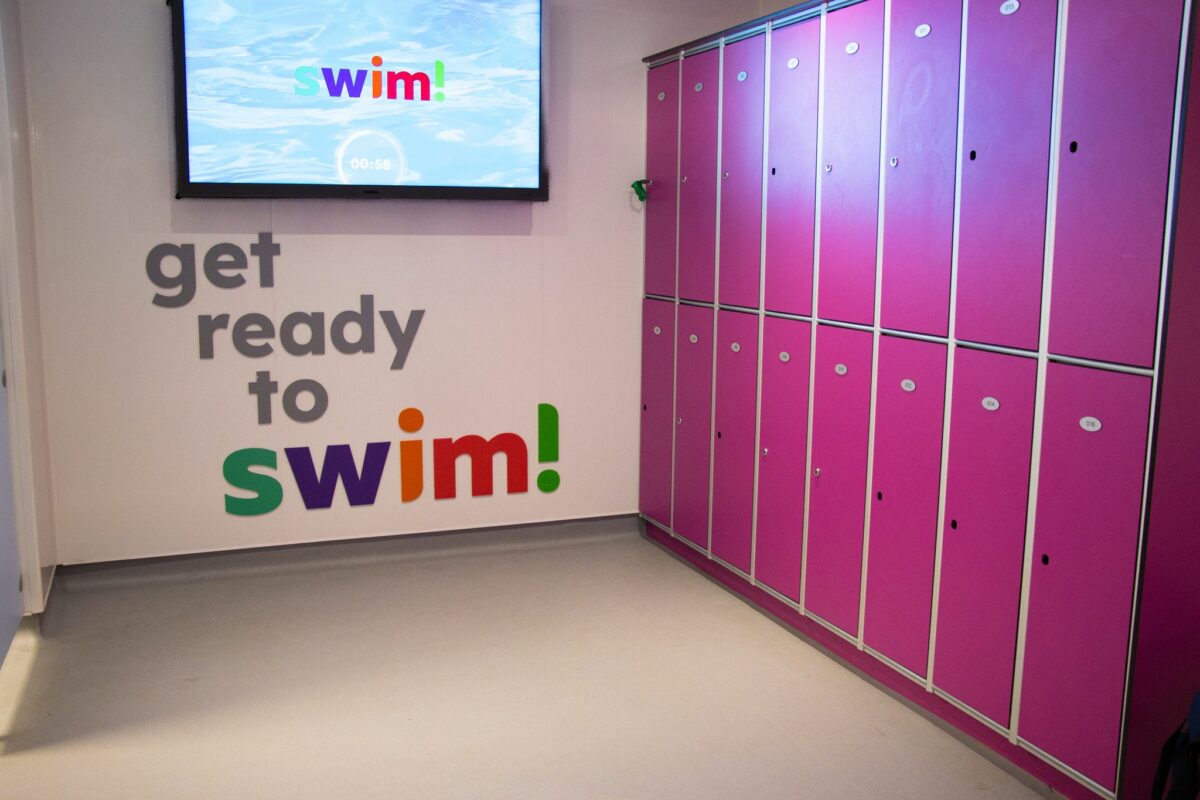 Swimming Lessons in Warrington swim!